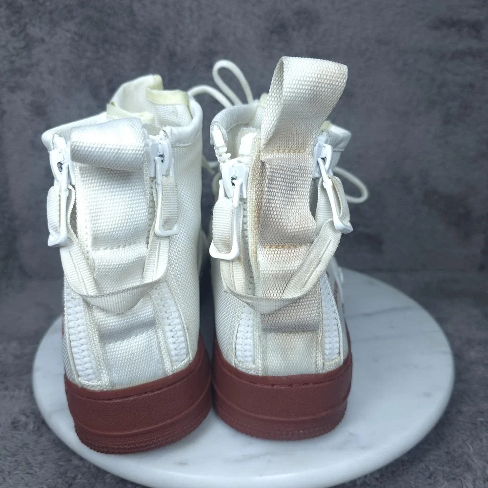 Nike SF Air Force 1 Mid Shoes Mens Size 10.5 White Red Sneakers 917753-100